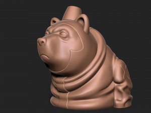 Stylized Cartoon Bear 3D-printmodel