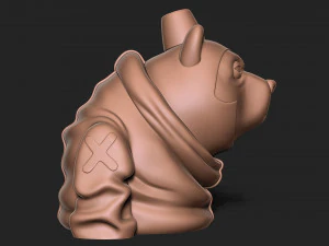 Stylized Cartoon Bear 3D Print Model