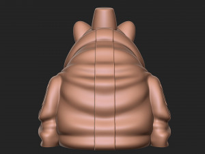 Stylized Cartoon Bear 3D-printmodel