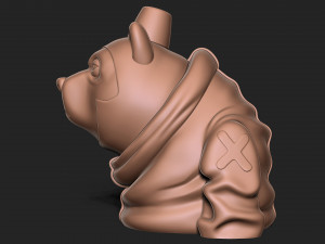 Stylized Cartoon Bear 3D-printmodel