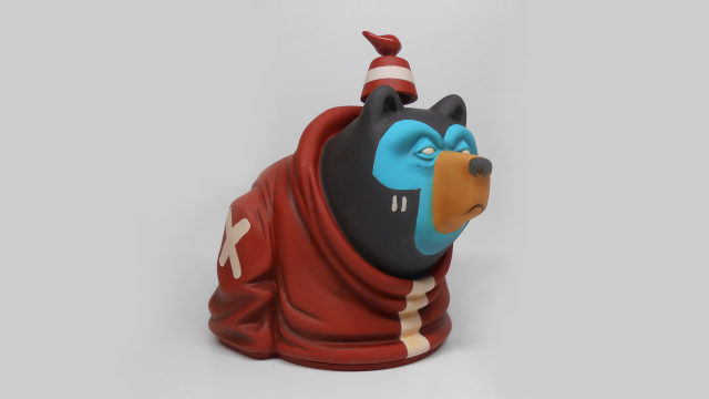 Stylized Cartoon Bear 3D-printmodel .c4d .max .obj .3ds .fbx .stl .blend 