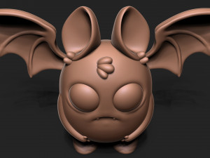 Cartoon Bat 3D Baskı Modeli