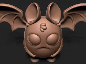 Cartoon Bat 3D Print Model