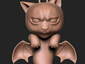 Halloween Vampire Cat Modelo de impresión 3D