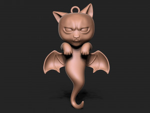 Halloween Vampire Cat 3D-Druckmodell