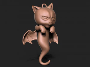 Halloween Vampire Cat 3D Print Model
