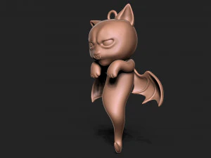 Halloween Vampire Cat 3D Print Model