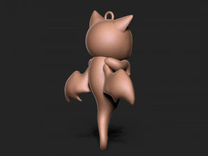 Halloween Vampire Cat 3D Print Model