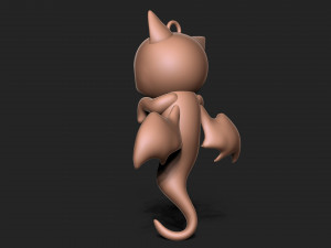 Halloween Vampire Cat 3D-Druckmodell