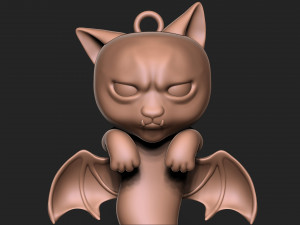 Halloween Vampire Cat 3D-Druckmodell