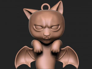 Halloween Vampire Cat 3D Print Model
