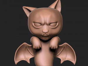 Halloween Vampire Cat 3D Print Model