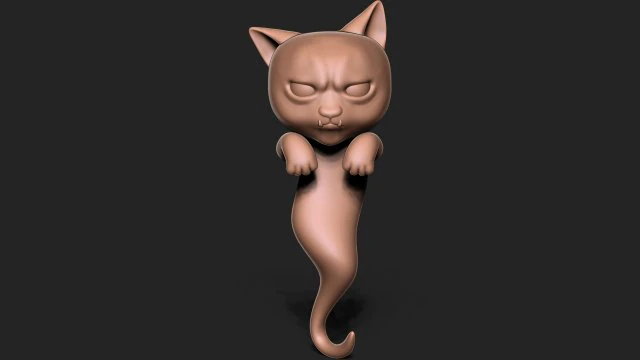 Halloween Vampire Cat 3D Print Model .c4d .max .obj .3ds .fbx .stl .blend