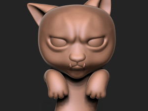 Halloween Vampire Cat Modèles 3D en vedette