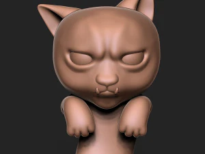 Halloween Vampire Cat 3D Print Model