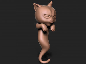Halloween Vampire Cat Modèles 3D en vedette