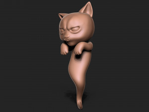 Halloween Vampire Cat Modèles 3D en vedette