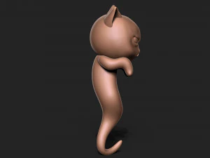 Halloween Vampire Cat 3D Print Model