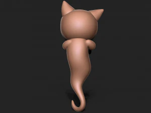 Halloween Vampire Cat 3D Print Model