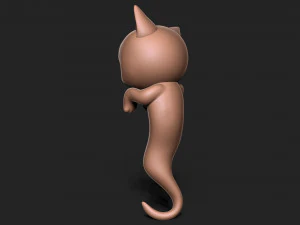 Halloween Vampire Cat 3D Print Model