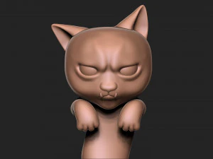 Halloween Vampire Cat 3D Print Model