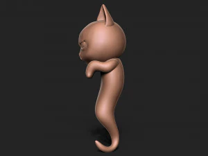 Halloween Vampire Cat 3D Print Model