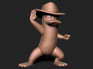 Perry the Platypus 3D Принт Модель