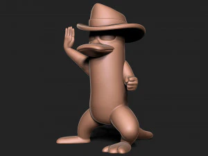 Perry the Platypus 3D Print Model