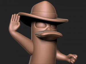 Perry the Platypus 3D Print Model