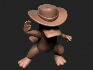 Perry the Platypus 3D Print Model