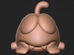 Om Nom from the Cut the Rope 3D Print Model