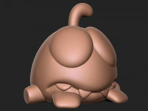 Om Nom from the Cut the Rope 3D Print Model