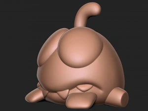 Om Nom from the Cut the Rope 3D Print Model