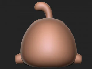 Om Nom from the Cut the Rope 3D Print Model