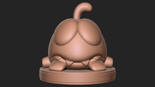 Om Nom from the Cut the Rope Modelo de Impressão 3D .c4d .max .obj .3ds .fbx .stl .blend 