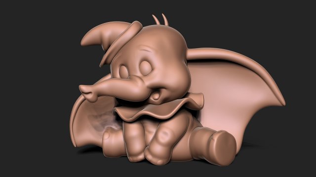 Dumbo 3D-Druckmodell .c4d .max .obj .3ds .fbx .stl .blend 
