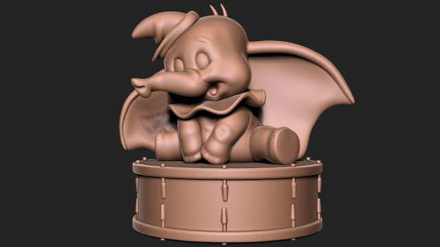 Dumbo for printing Modèles 3D en vedette .c4d .max .obj .3ds .fbx .stl .blend 