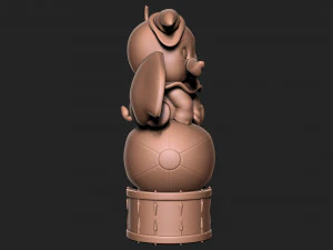Dumbo with drum 3D Print Model