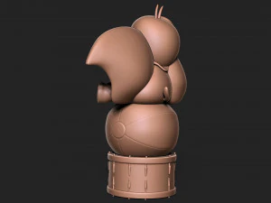 Dumbo with drum 3D Print Model