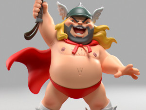 Fat Thor 3Dプリントモデル