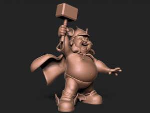 Fat Thor 3Dプリントモデル