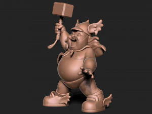 Fat Thor 3D Print Model