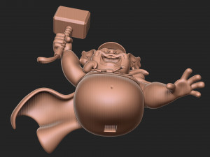 Fat Thor 3Dプリントモデル