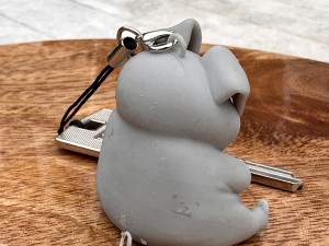 Pig with banjo keychain 3D Baskı Modeli