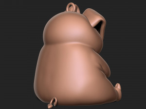 Pig with banjo keychain 3D Baskı Modeli