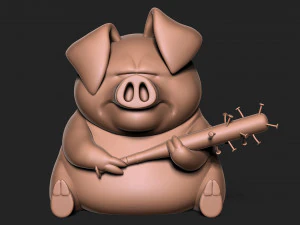 Angry pig 3D Print Model