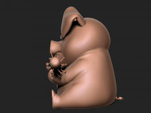 Angry pig 3D Print Model