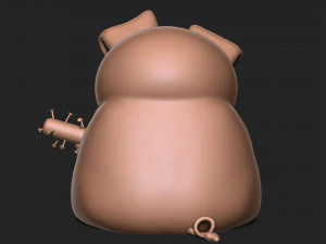 Angry pig 3D Print Model
