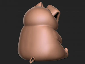 Angry pig 3D Print Model