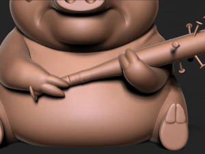 Angry pig 3D Print Model